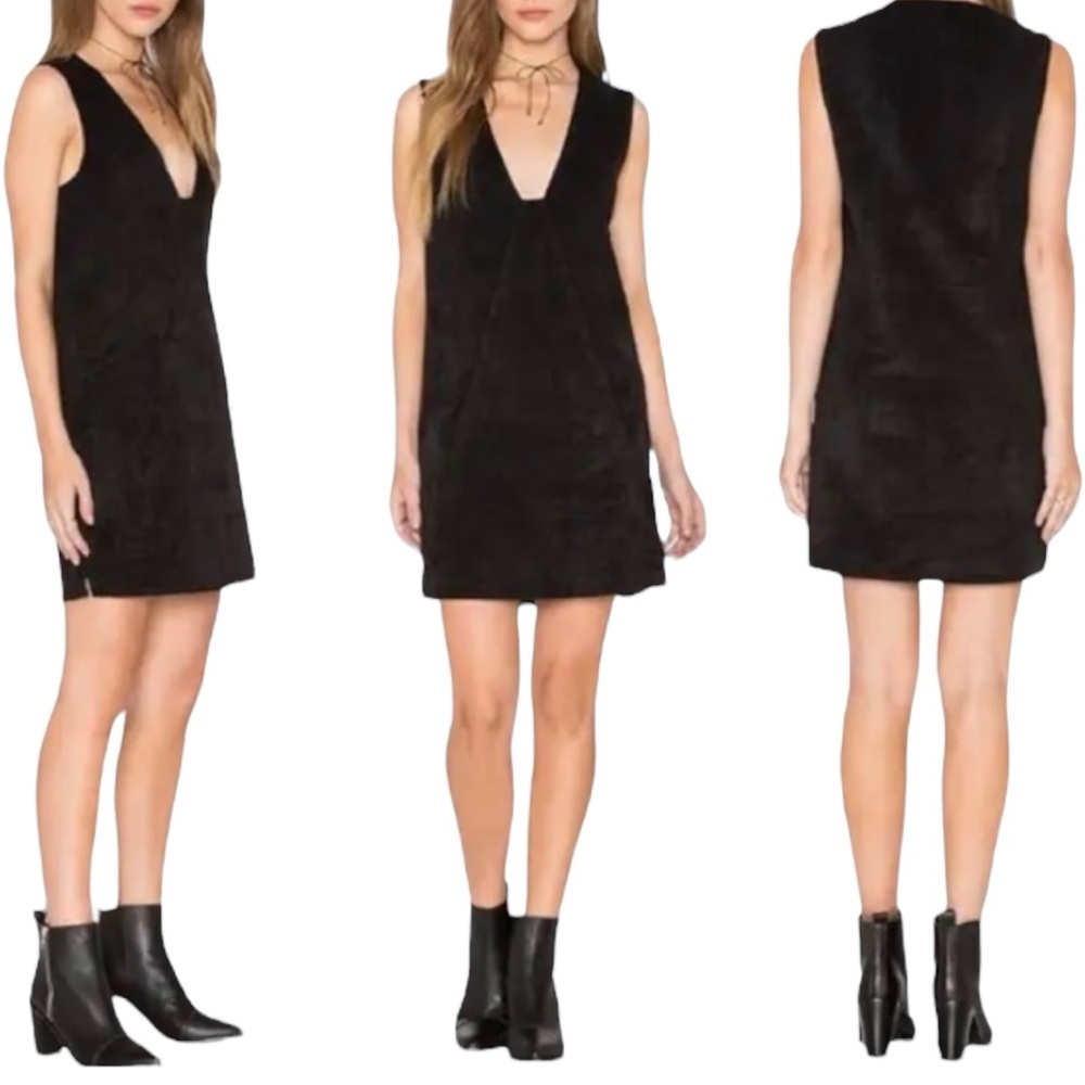 Dolce Vita Women’s Black Stella Suede Sleeveless Mini Dress Size XS